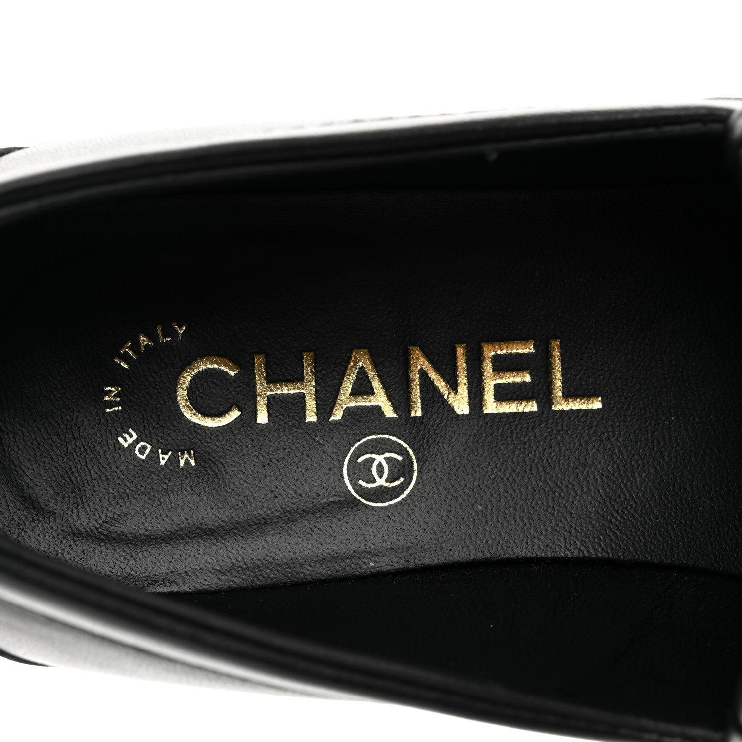 Chanel Lambskin Quilted CC Turnlock Loafers 38 Black 7 of 8
