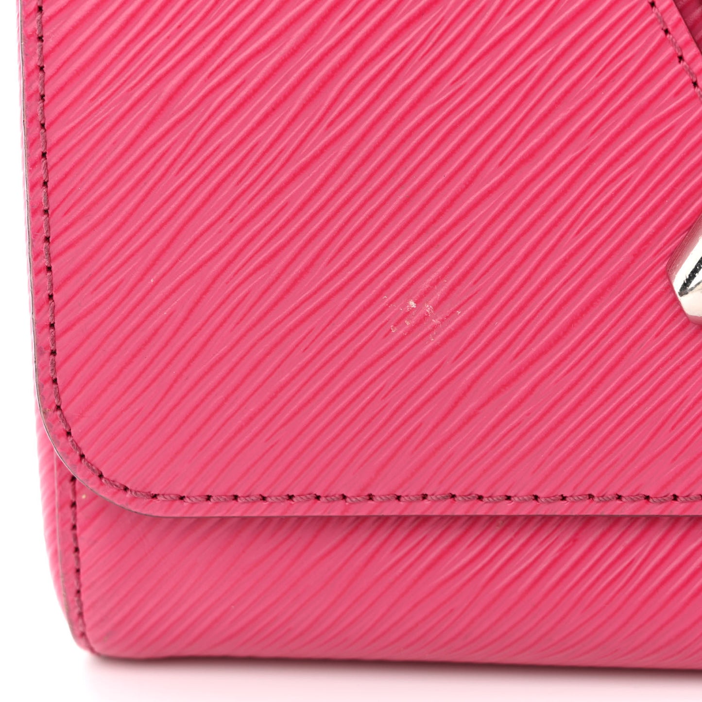 Epi Twist Shoulder Bag MM Hot Pink