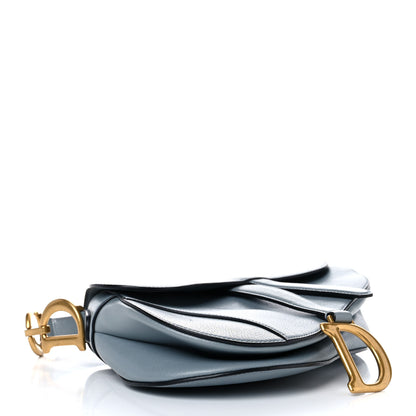 Christian Dior Shiny Goatskin Saddle Bag Cloud Blue 7 of 29