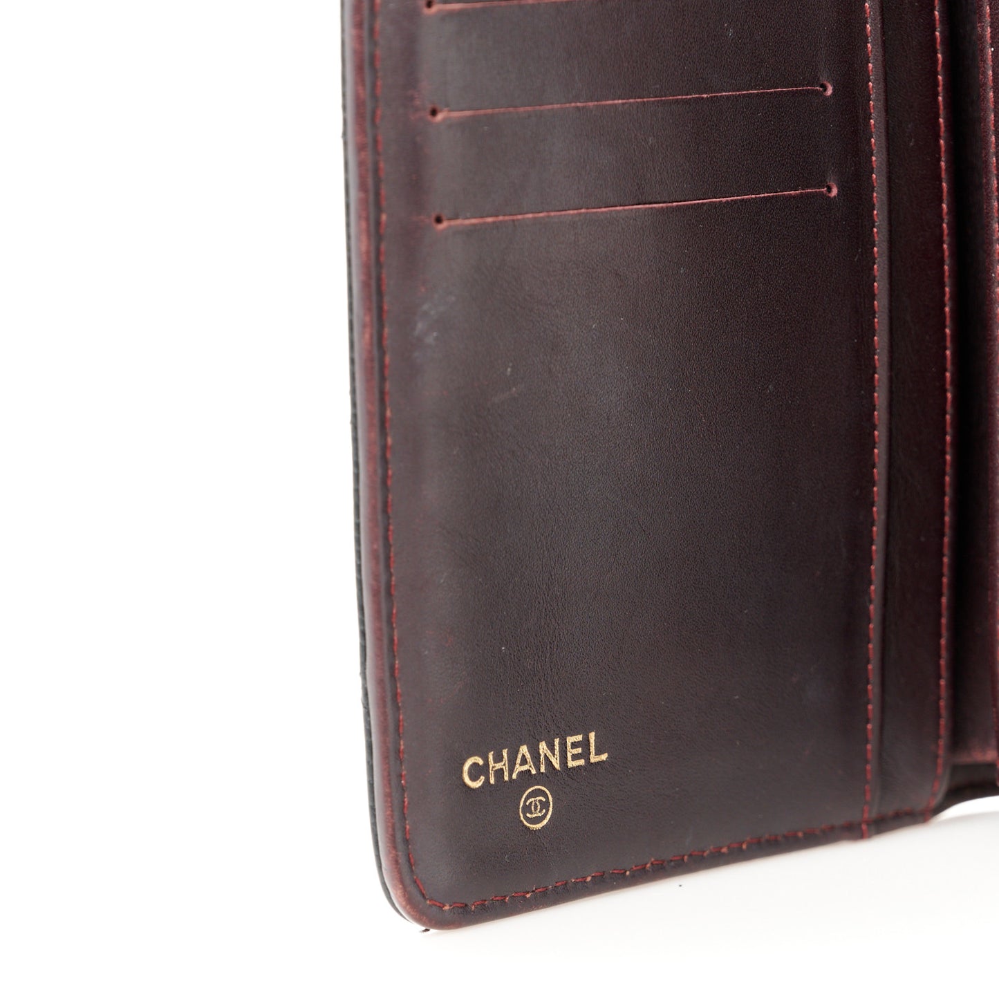 Caviar Quilted Yen Wallet Black