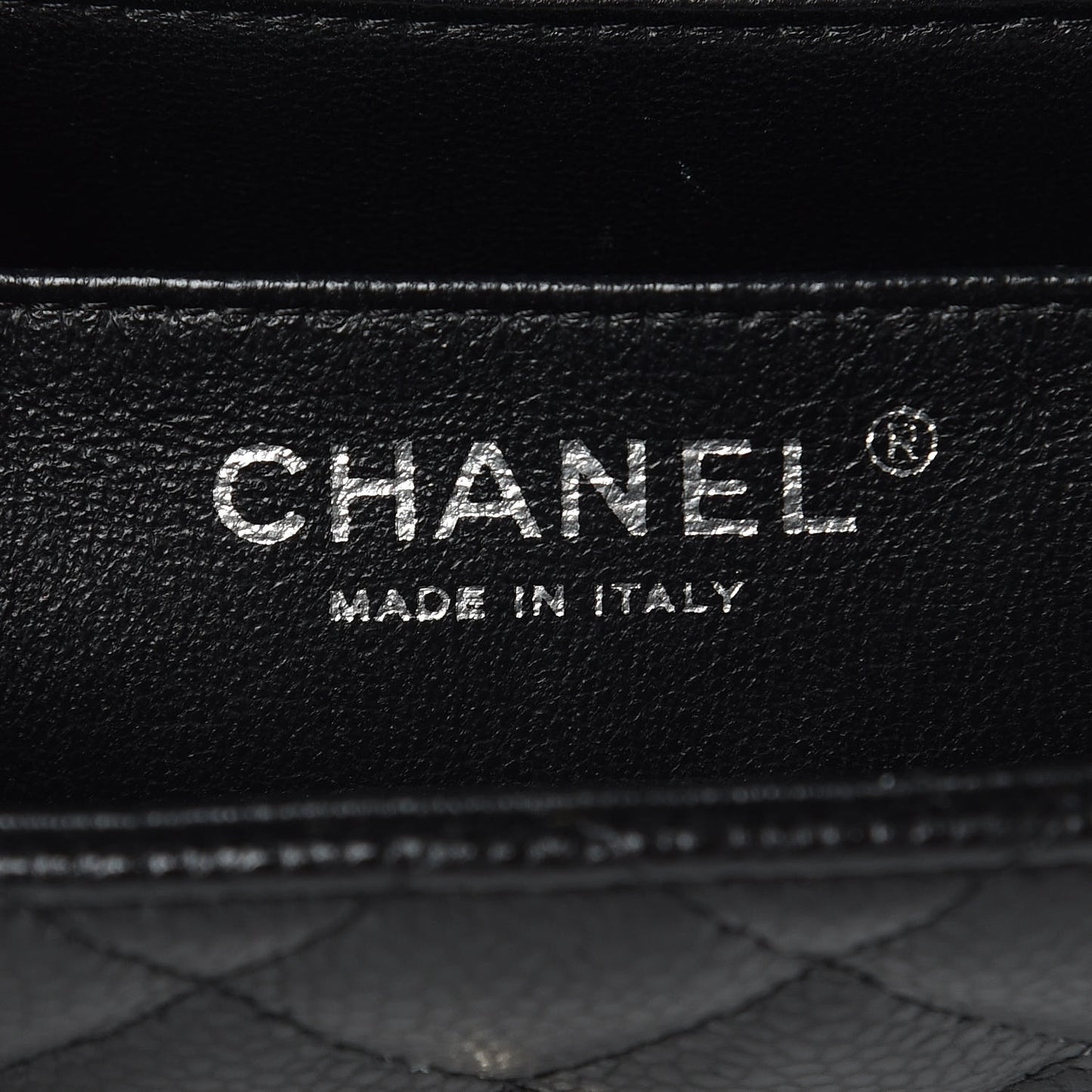 Caviar Quilted Mini Square Flap Black