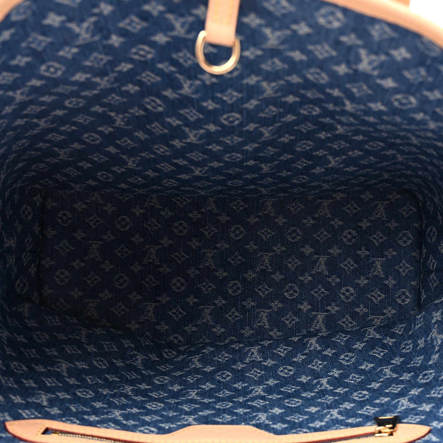Monogram Denim Neo Neverfull MM Blue