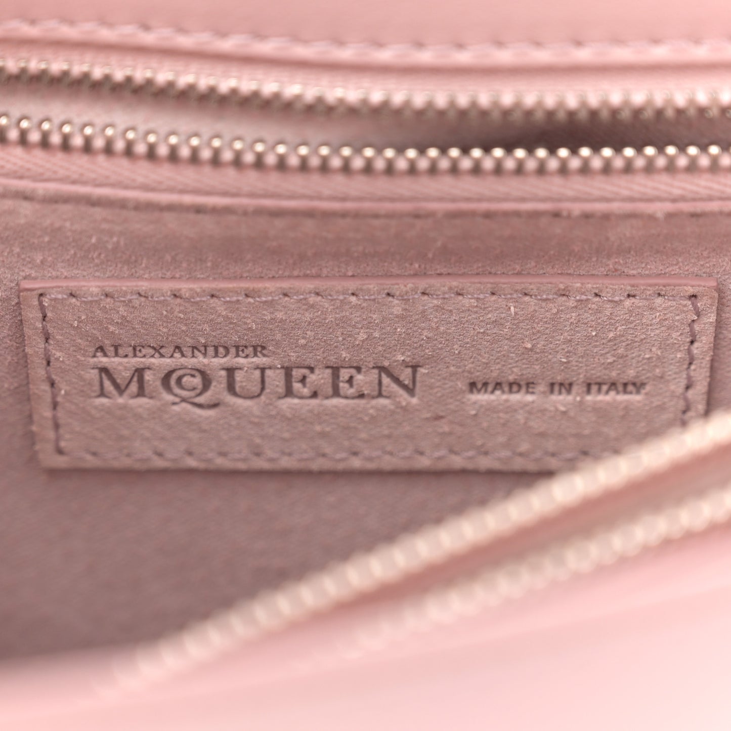 Calfskin Crystal Chain Flower Satchel Pink