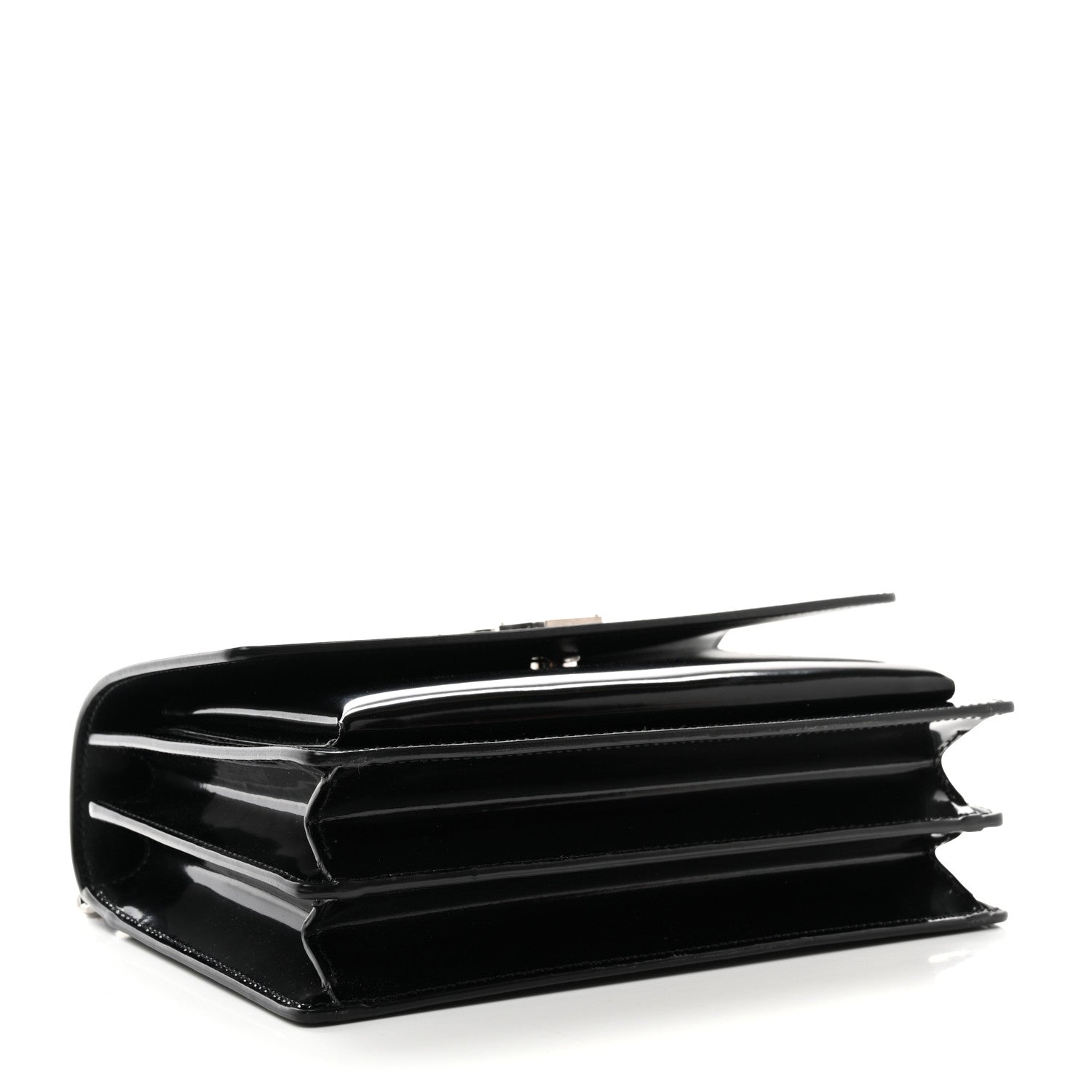 Saint Laurent Glazed Calfskin Medium Monogram Sunset Black 4 of 11