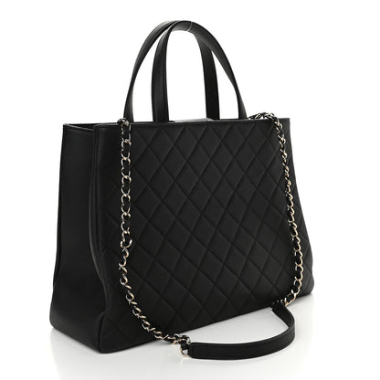 Chanel Caviar Quilted Large Business Affinity Shopping Bag Black 3 of 9