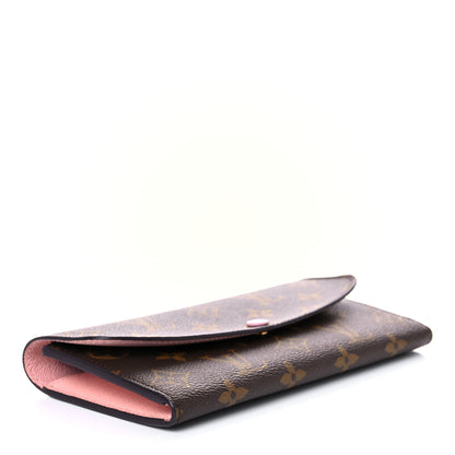 Louis Vuitton Monogram Emilie Wallet Rose Ballerine 4 of 10