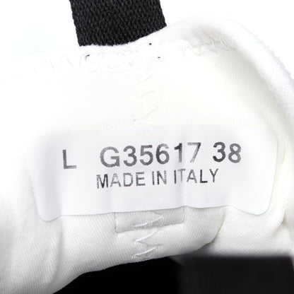 Chanel Velvet Calfskin Mixed Fibers CC Sneakers 38 Ivory Black 10 of 12
