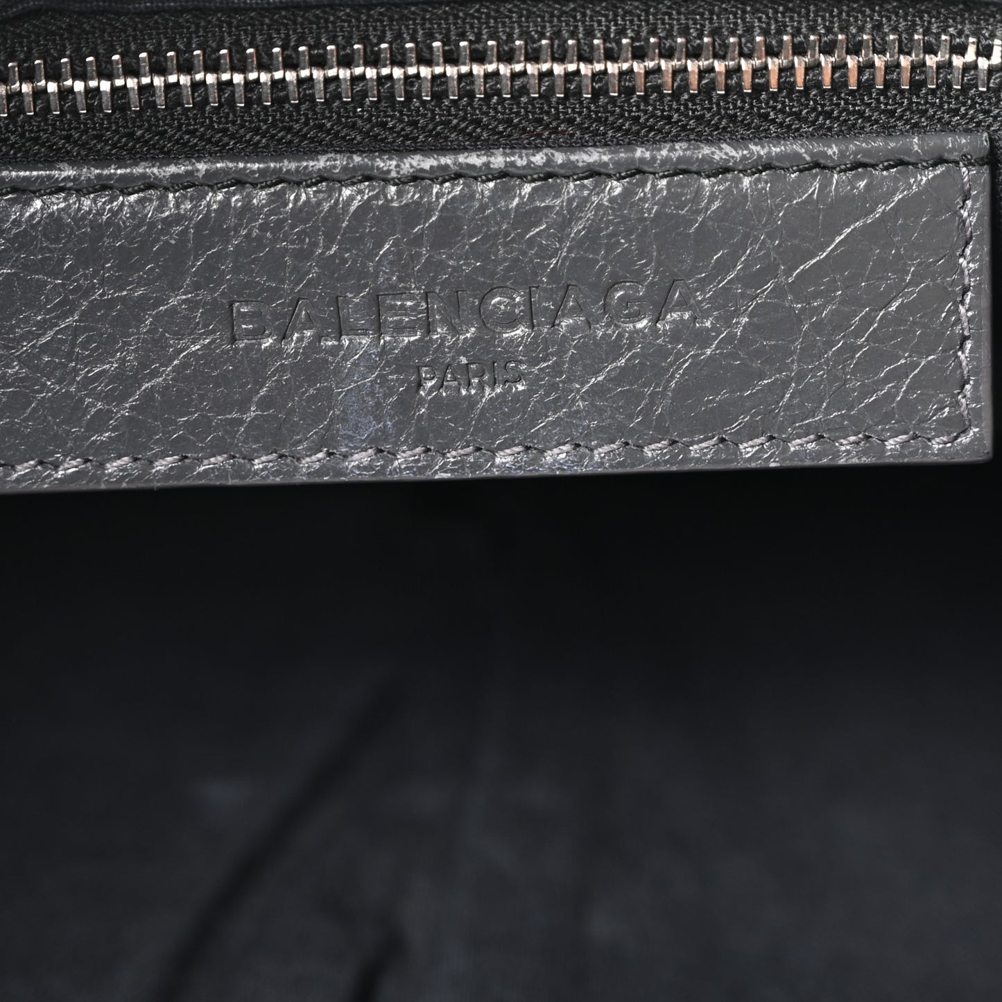 Agneau Classic Silver Hardware S City Gris Fossile