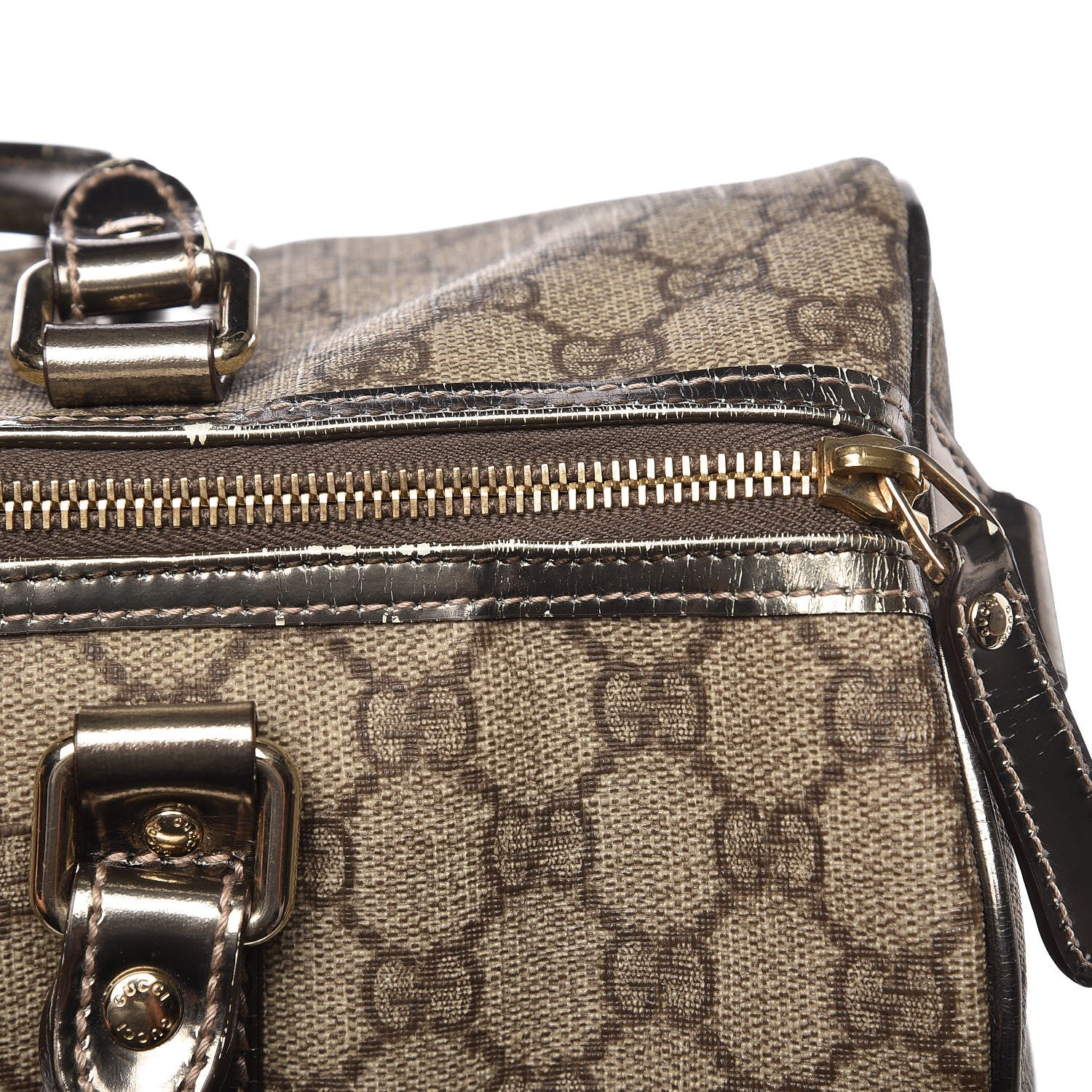 Gucci GG Plus Monogram Medium Joy Boston Pewter 11 of 15