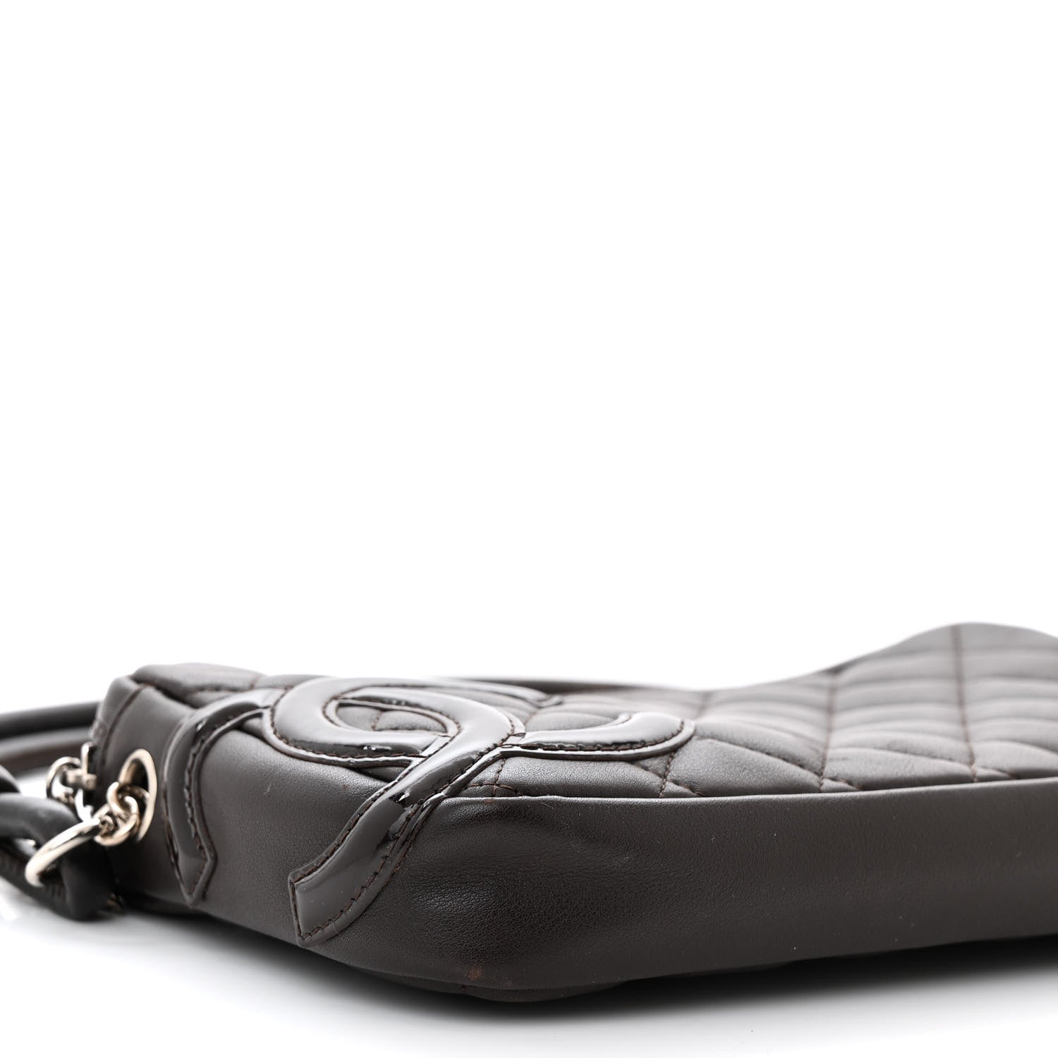 Chanel Calfskin Quilted Cambon Pochette Brown 9 of 11