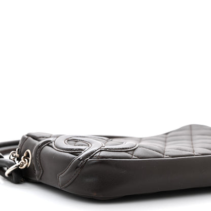 Chanel Calfskin Quilted Cambon Pochette Brown 9 of 11
