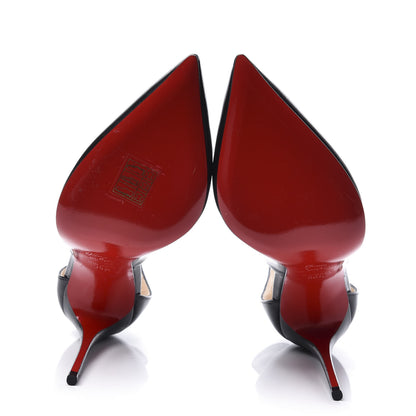 Christian Louboutin Shiny Nappa Marlenarock 100 Pumps 36.5 Black 6 of 9