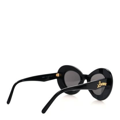Loewe Acetate Curvy Round Sunglasses LW40112I Black 4 of 7