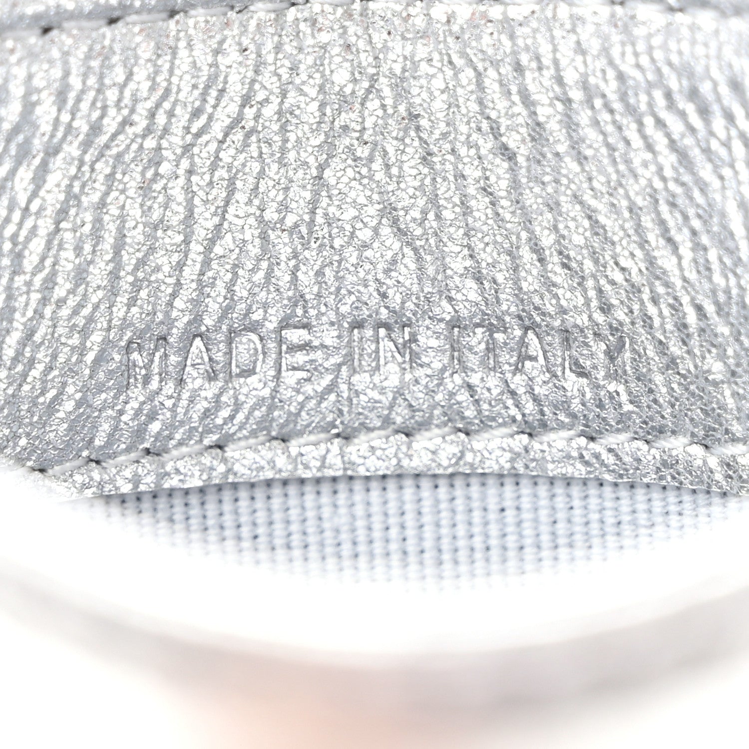 Chanel Metallic Lambskin Quilted CC Card Holder Silver 7 of 10
