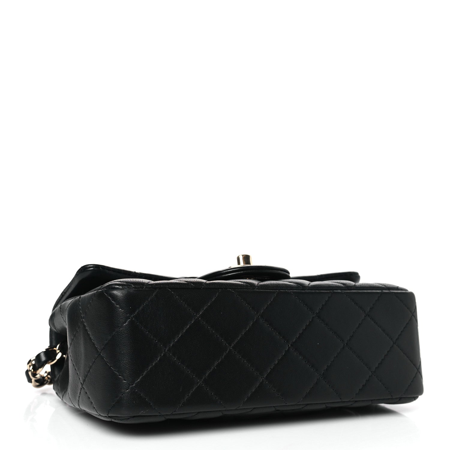 Chanel Lambskin Quilted Mini Rectangular Flap Black 3 of 8