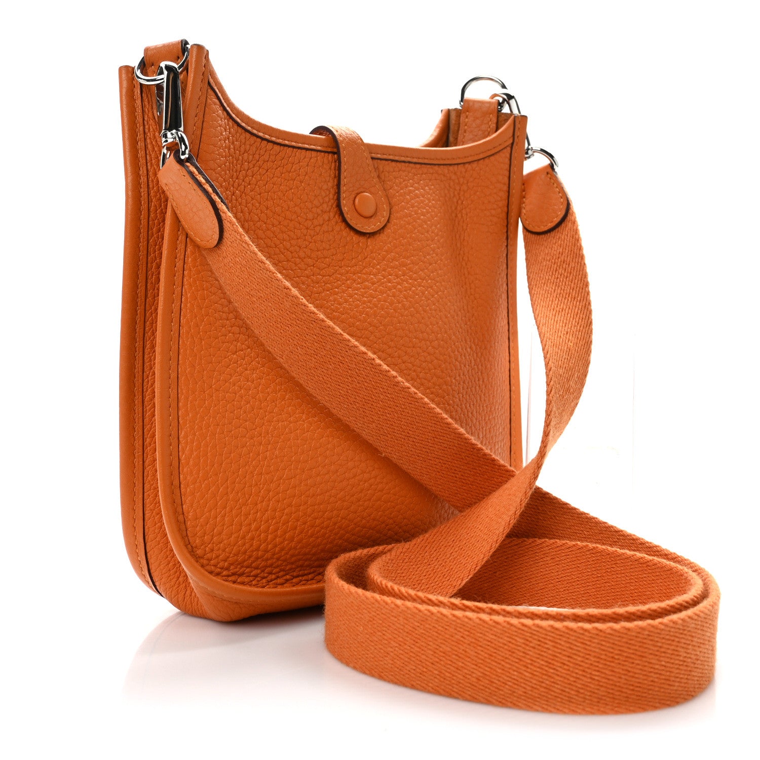 Hermes Taurillon Clemence Evelyne TPM Abricot 3 of 11