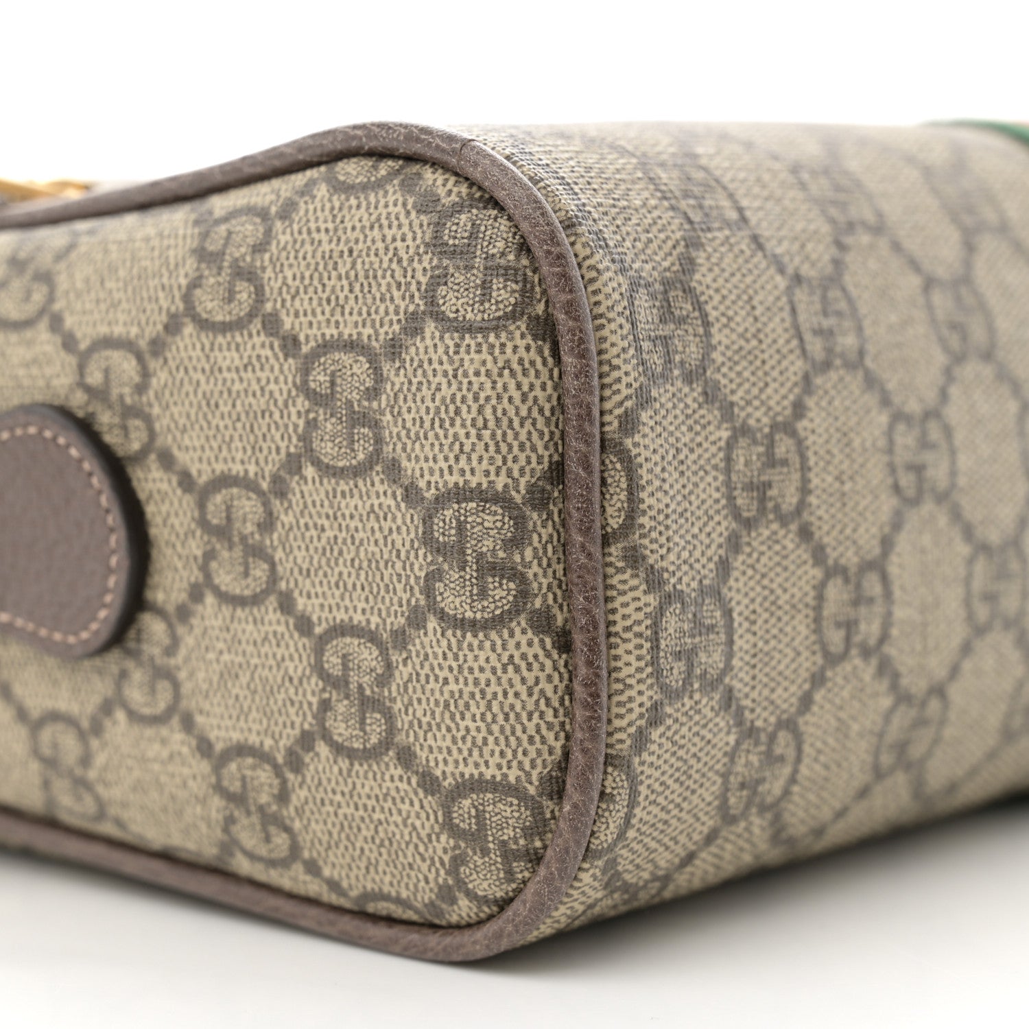 Gucci GG Supreme Monogram Web Small Ophidia Shoulder Bag Brown 9 of 12