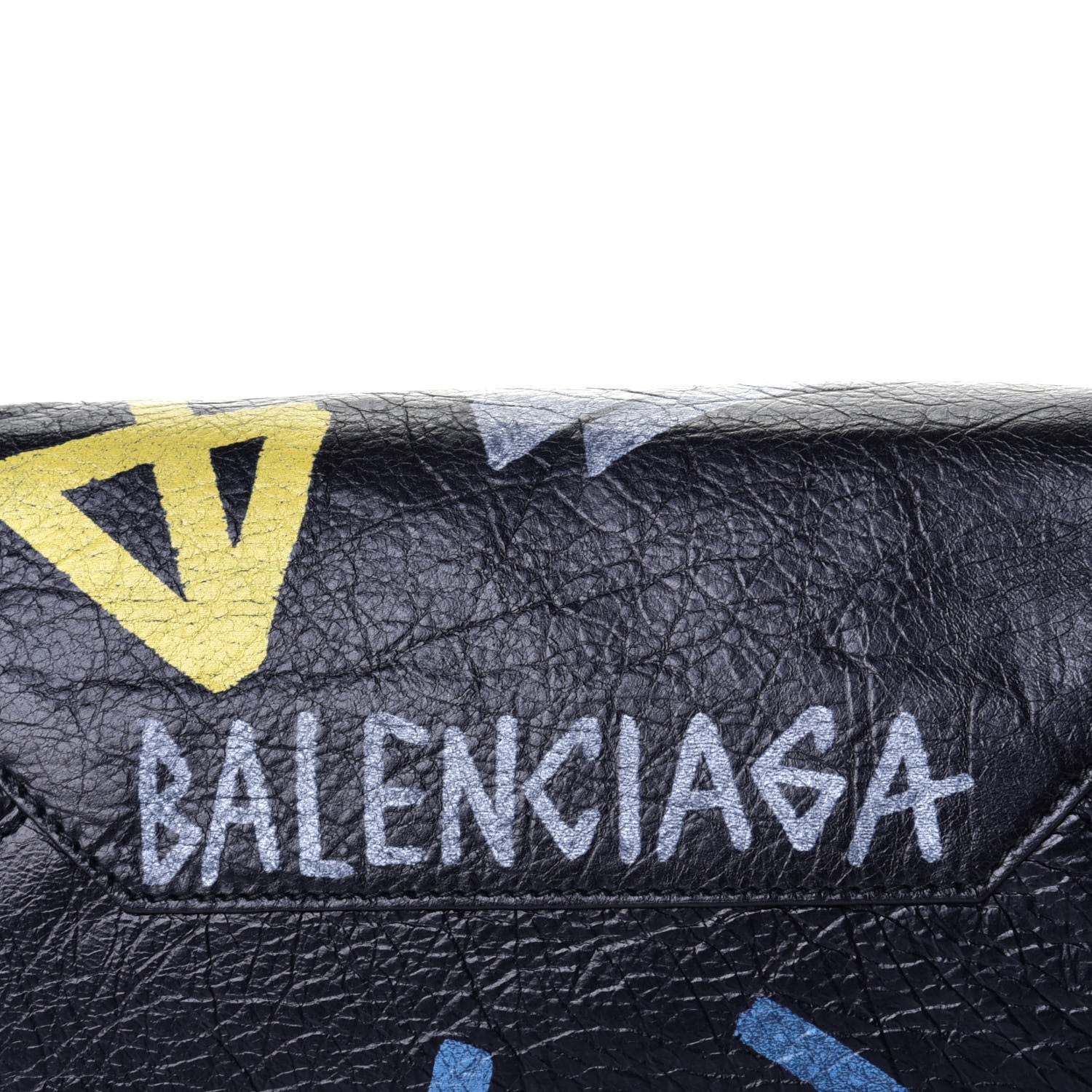 Balenciaga Agneau Graffiti Papier A6 Zip Around Tote Black 10 of 10
