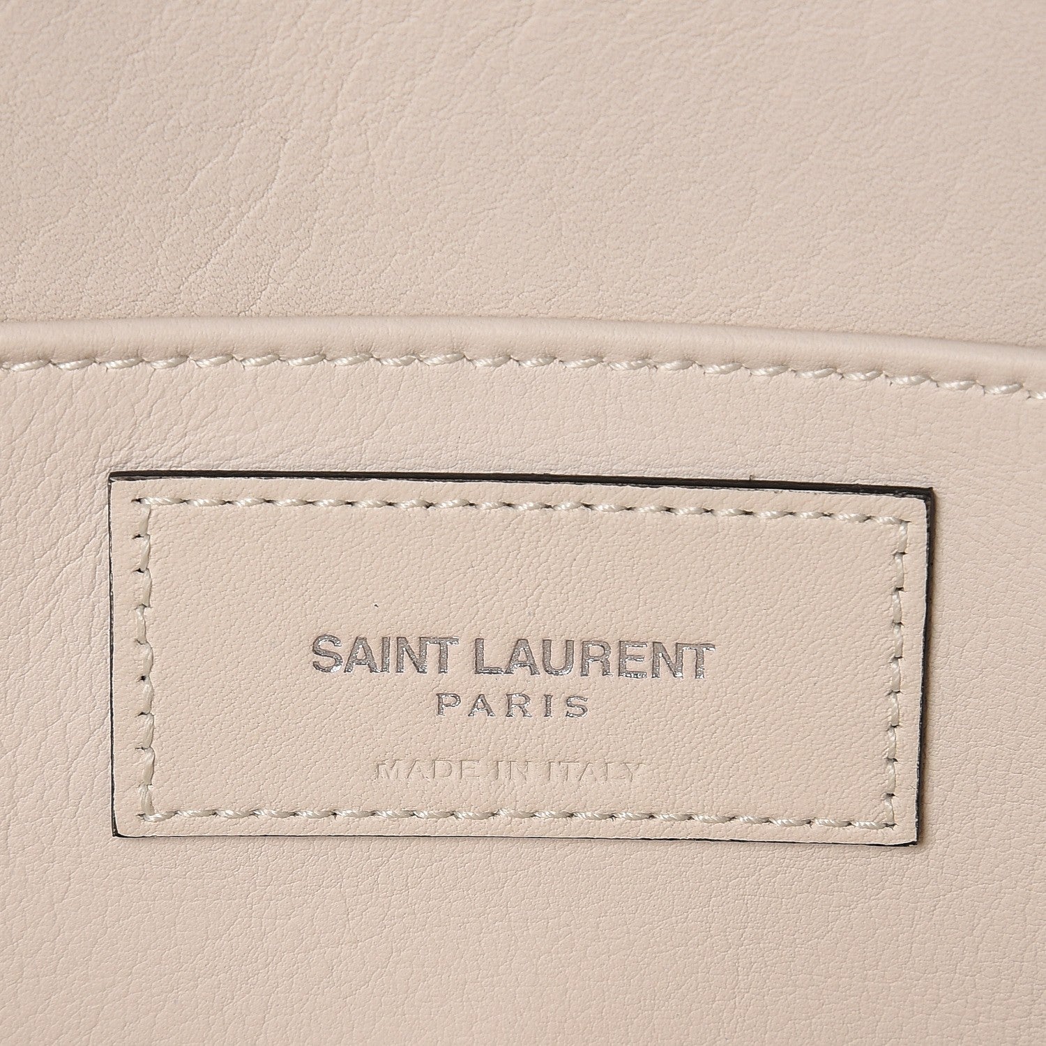 Saint Laurent Calfskin Monogram Baby Cabas Dove White 7 of 8