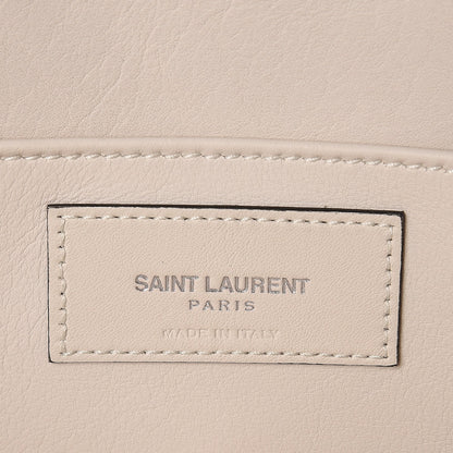 Saint Laurent Calfskin Monogram Baby Cabas Dove White 7 of 8