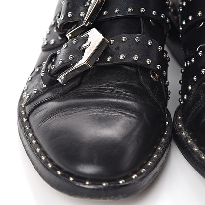 Givenchy Calfskin Studded Prue Buckle Bootie 35 Black 12 of 19