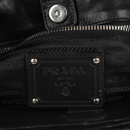 Prada Soft Calf Side Pocket Hobo Nero Black 5 of 9