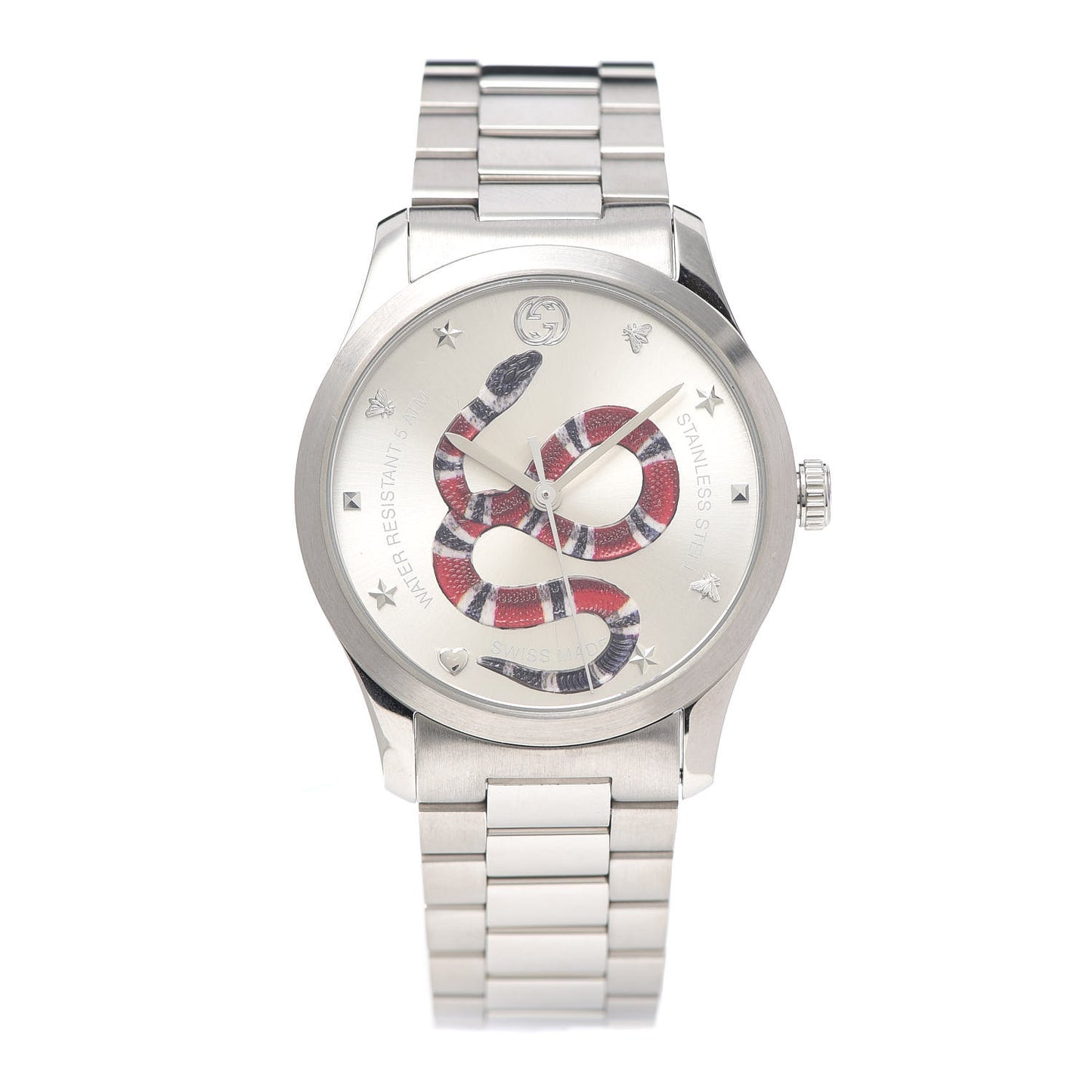 Stainless Steel 38mm G-Timeless Snake Quartz Watch