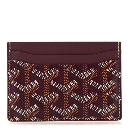 Goyard Goyardine Saint Sulpice Card Holder Bordeaux 1 of 8