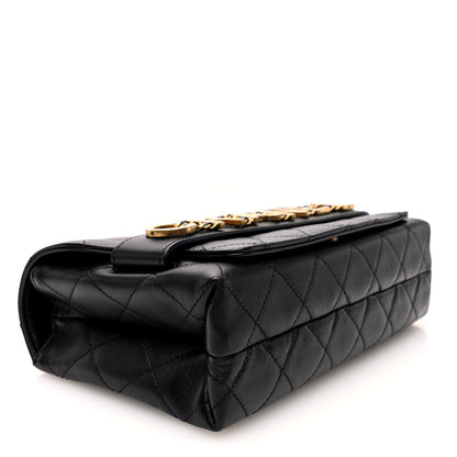 Chanel Calfskin Quilted Enchained Flap Black 4 of 10