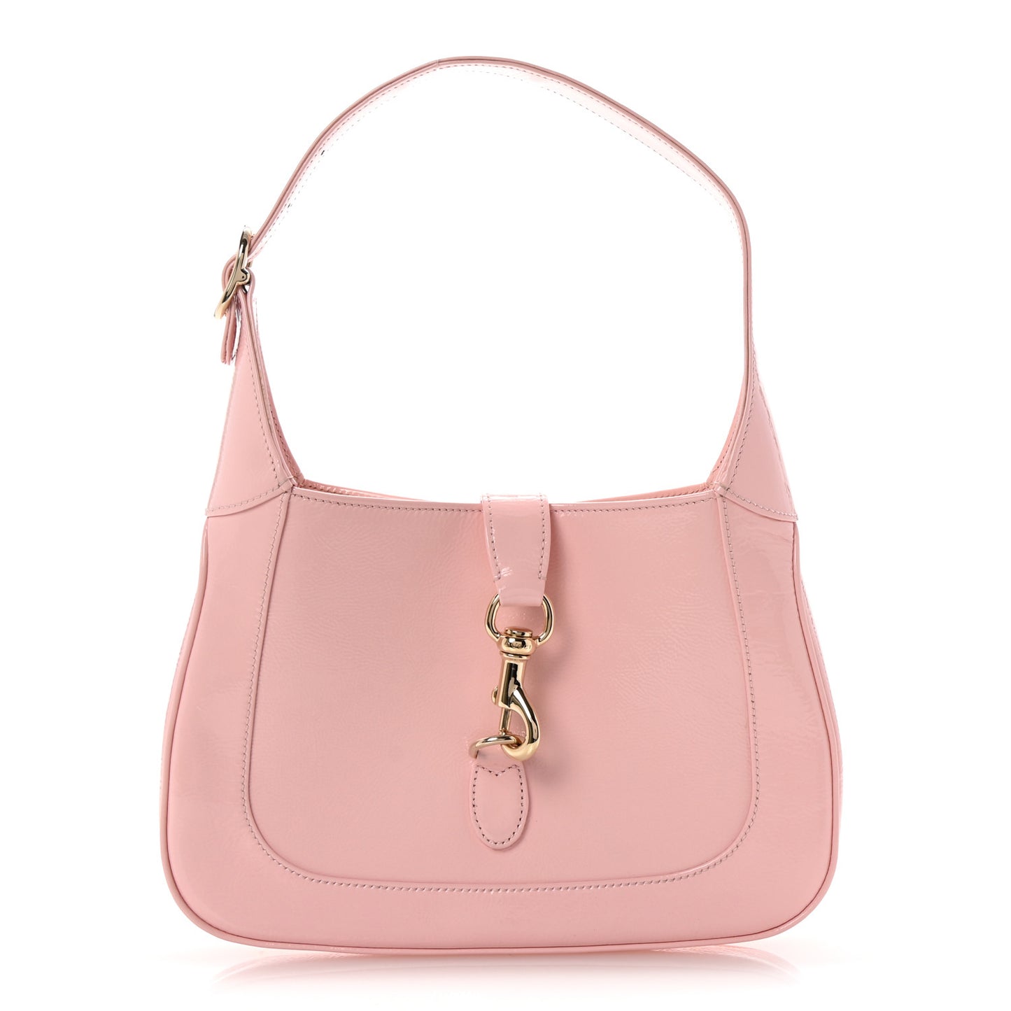 Patent Calfskin Small Jackie 1961 Hobo Light Pink