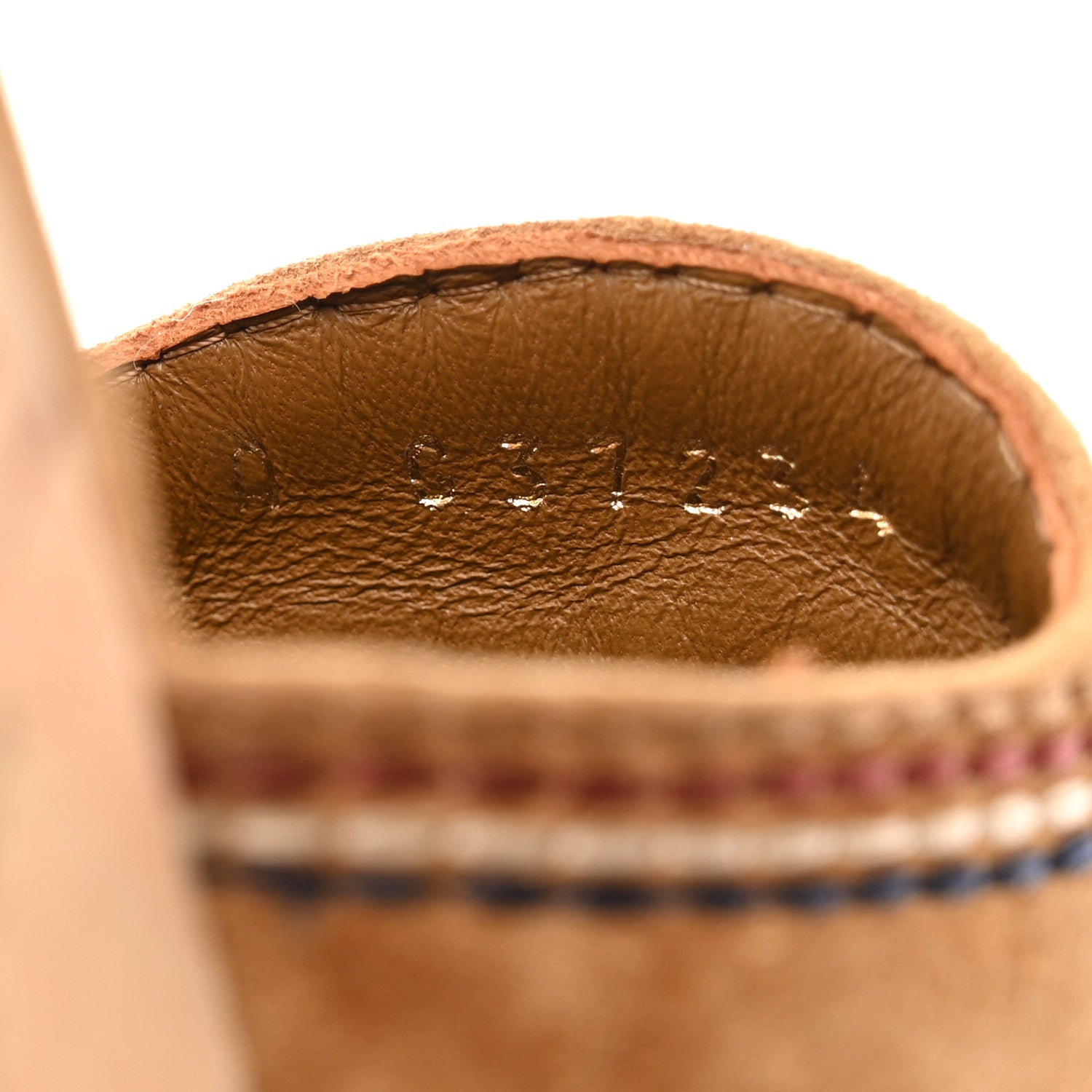 Chanel Suede Calfskin Cork CC Wedge Sandal 36.5 Brown 7 of 8