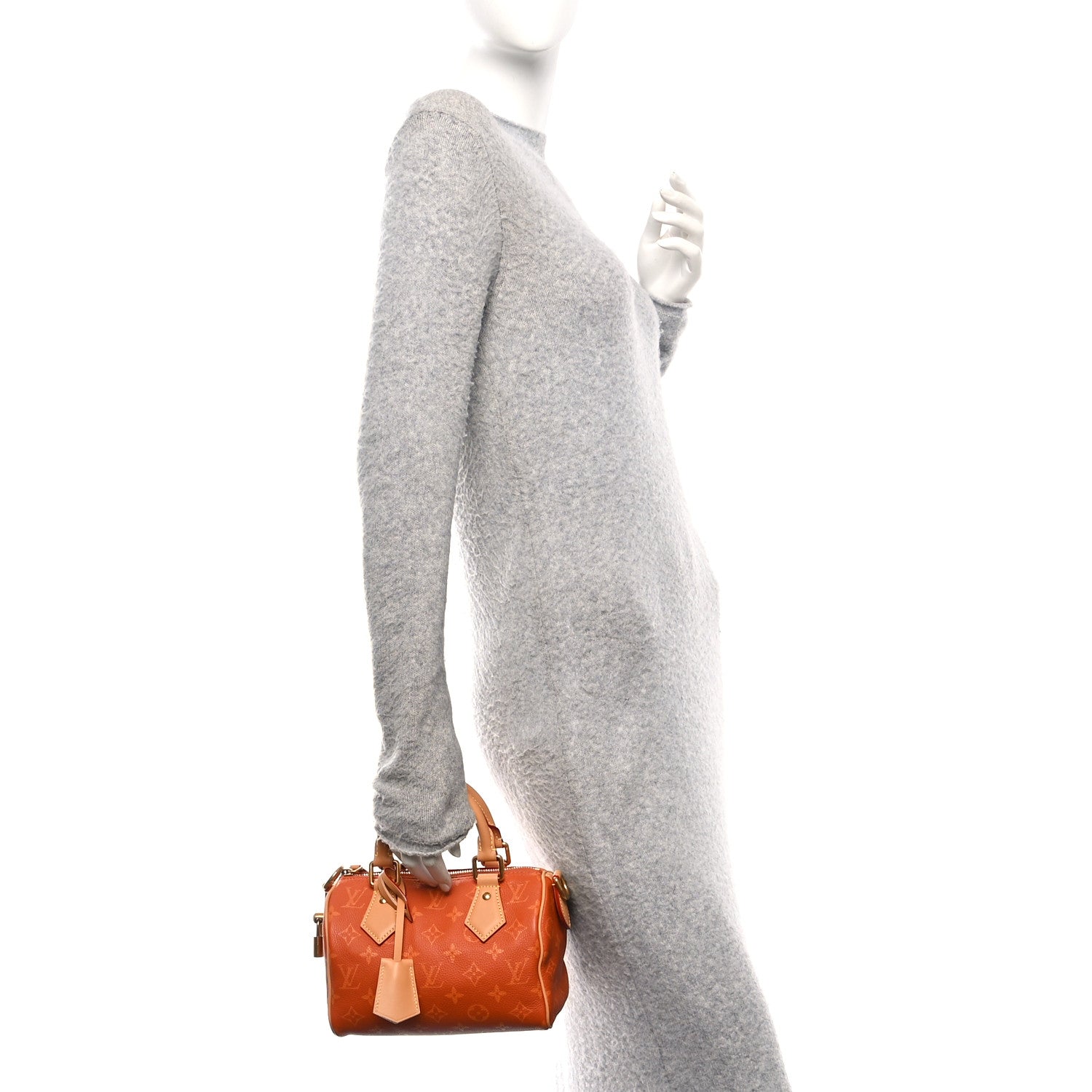 Louis Vuitton Calfskin Monogram Speedy P9 Bandouliere 20 Ochre 2 of 11