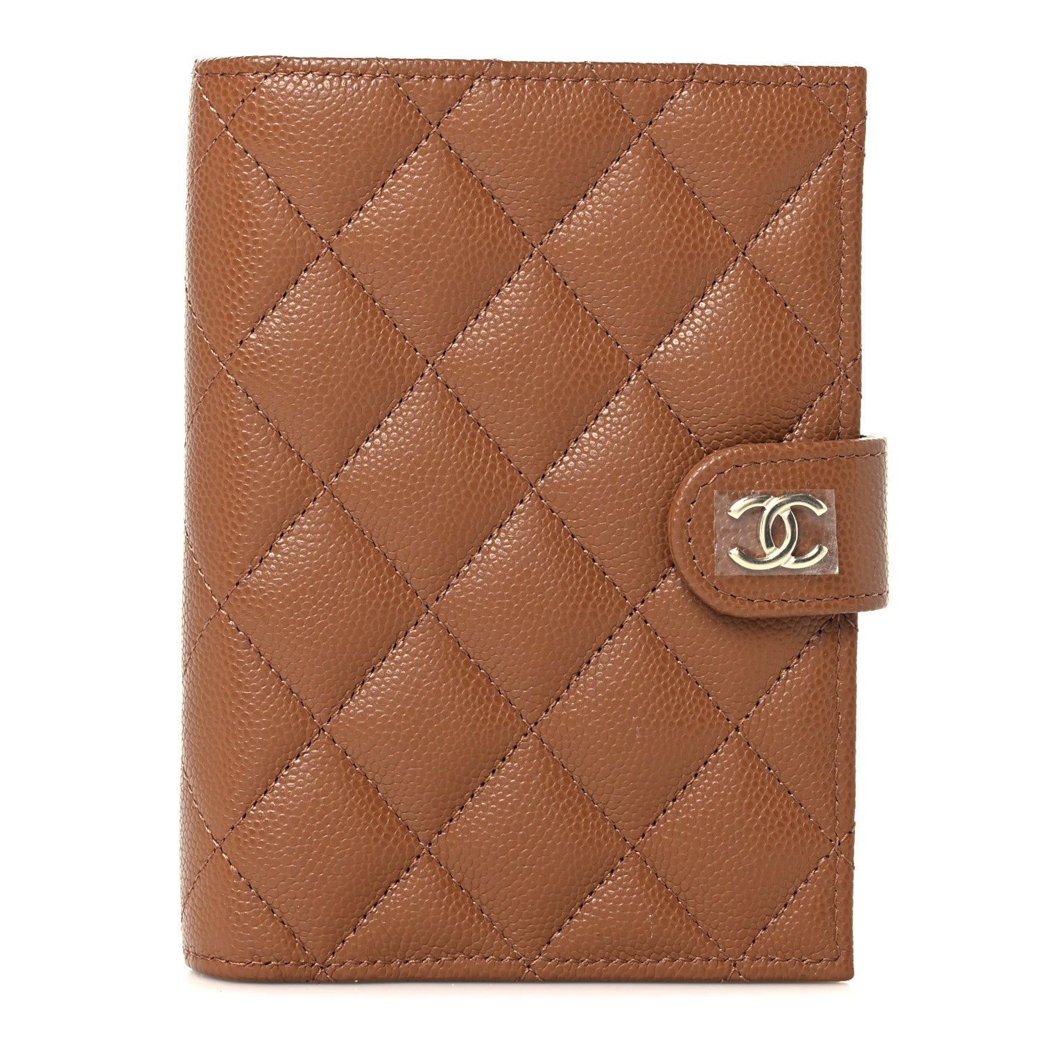 Chanel Caviar Quilted Passport Holder Camel 1 of 8