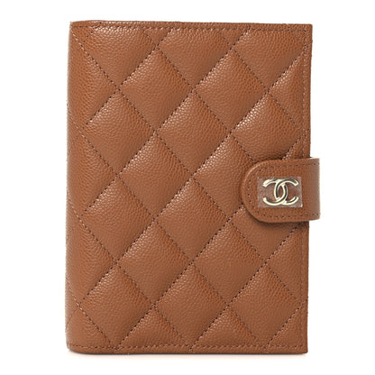 Chanel Caviar Quilted Passport Holder Camel 1 of 8