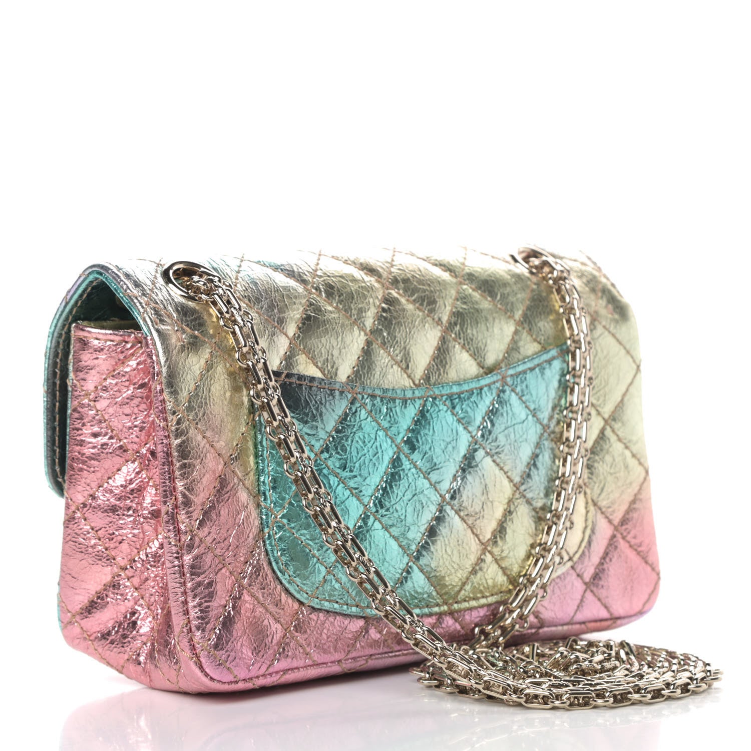 Chanel Metallic Goatskin Quilted Mini 2.55 Reissue Flap Multicolor 2 of 5