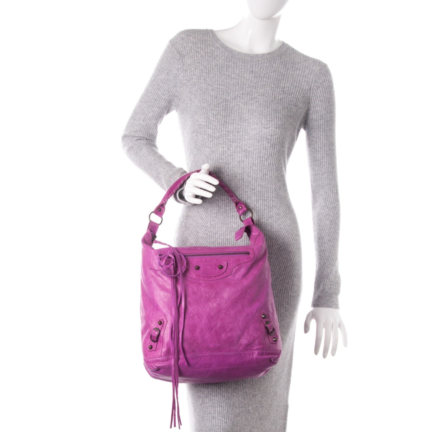 Balenciaga Agneau Classic Hardware Day Hobo Amethyst 2 of 8