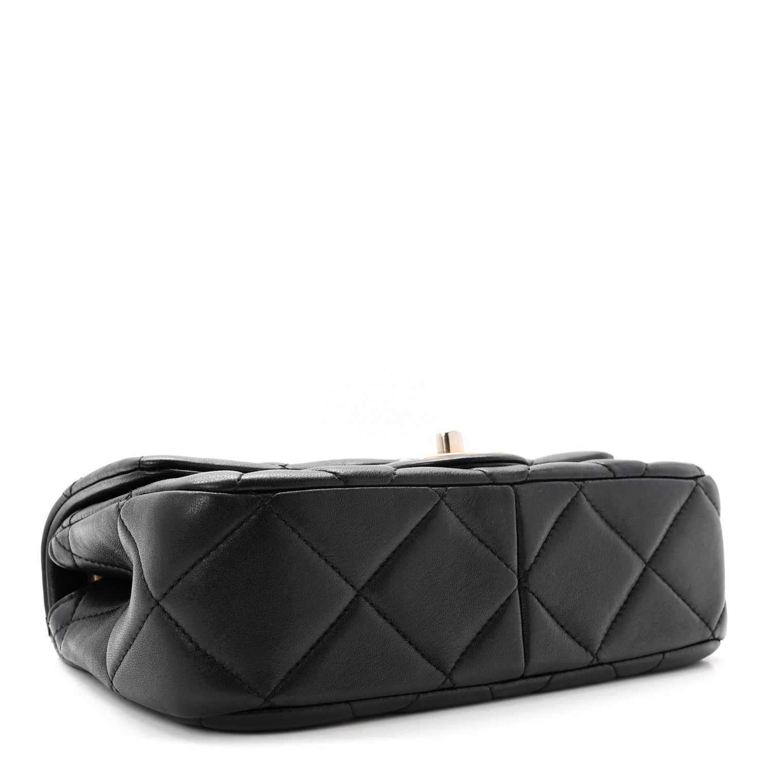 Chanel Lambskin Quilted Pearl Small Flap Black 4 of 10