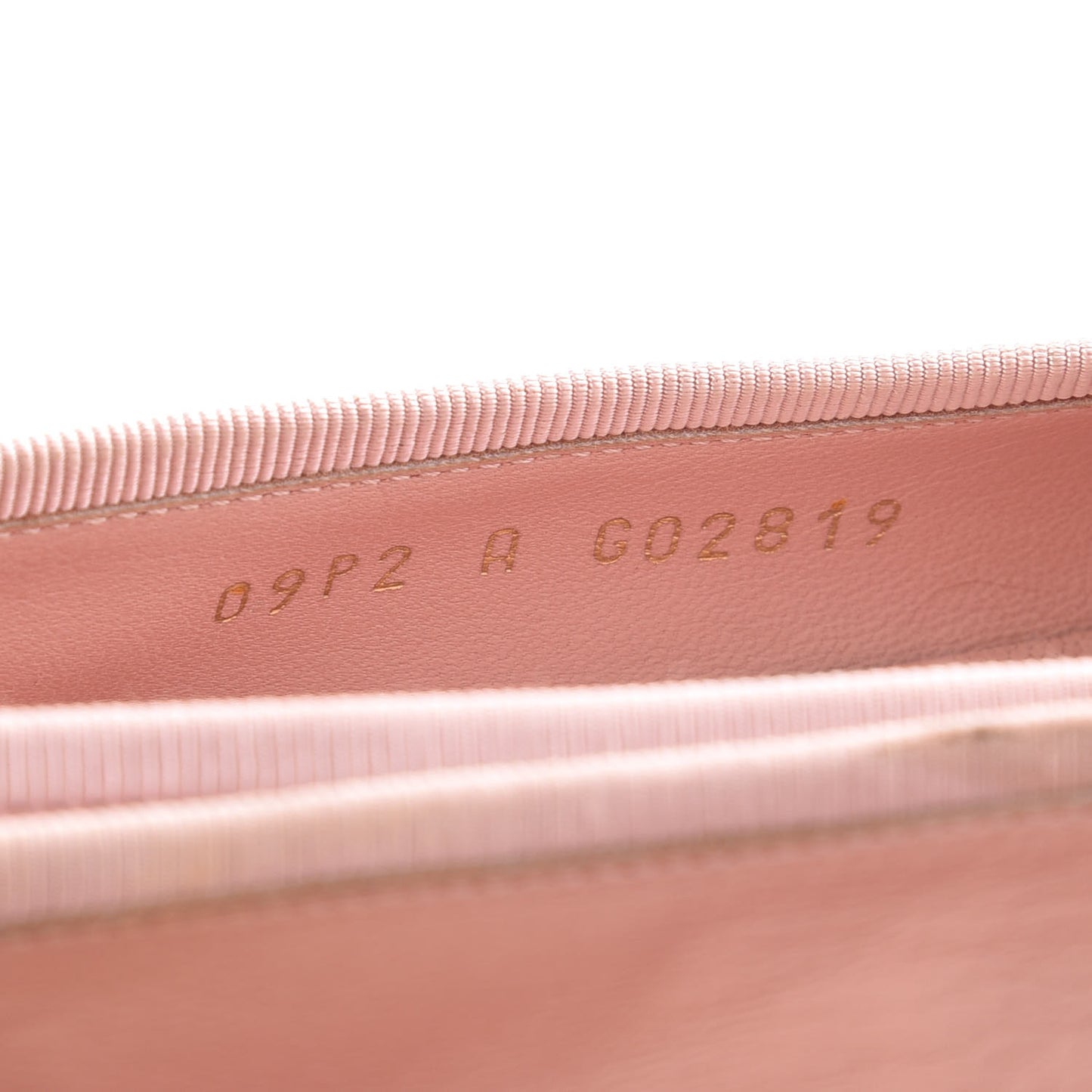 Lambskin CC Cap Toe Ballerina Flats 36.5 Light Pink Black