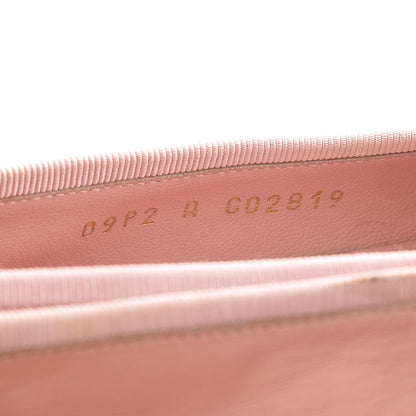 Chanel Lambskin CC Cap Toe Ballerina Flats 36.5 Light Pink Black 6 of 15