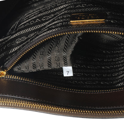 Prada Saffiano Lux Large Tote Cacao 8 of 8