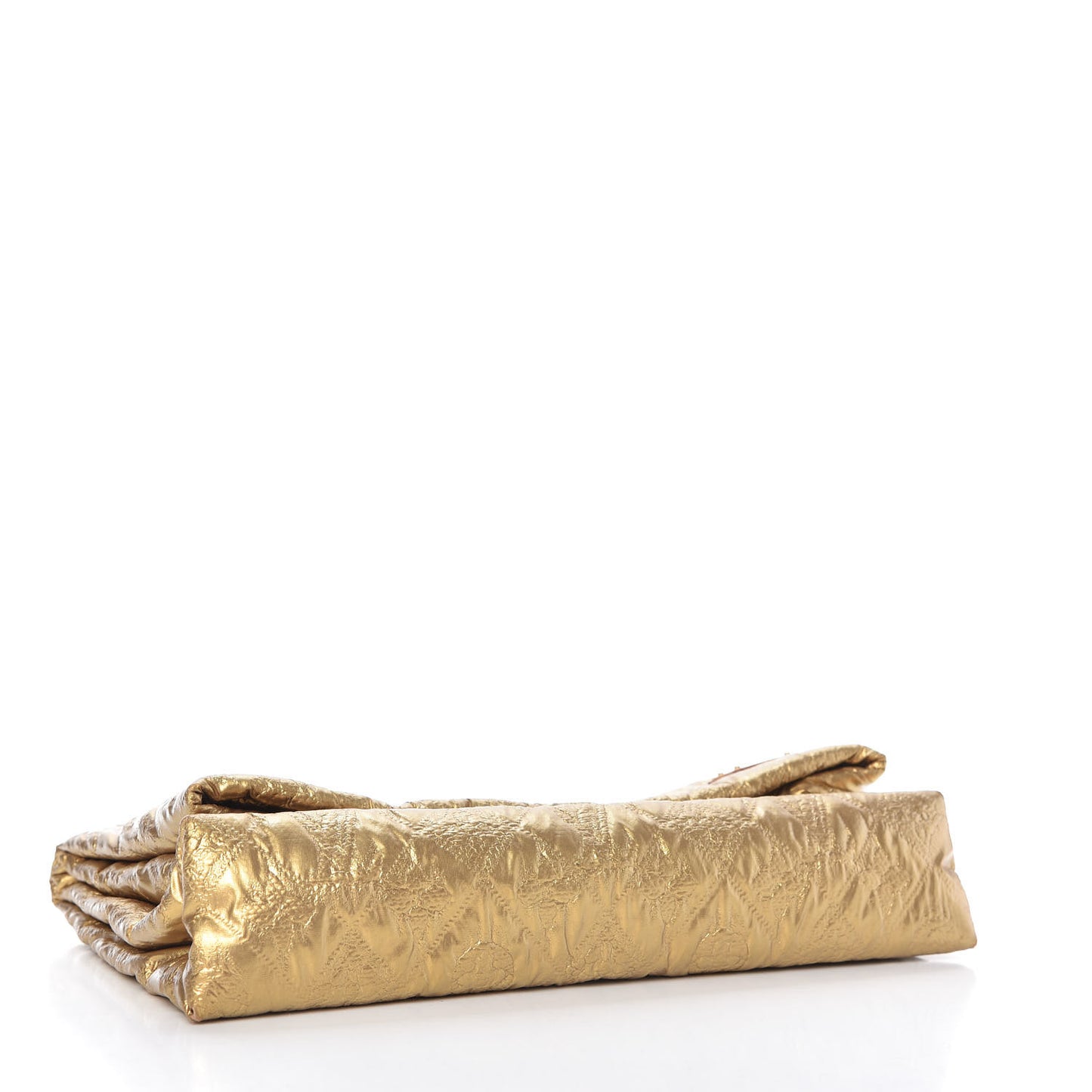 Jacquard Quilted Monogram Limelight Clutch PM Gold