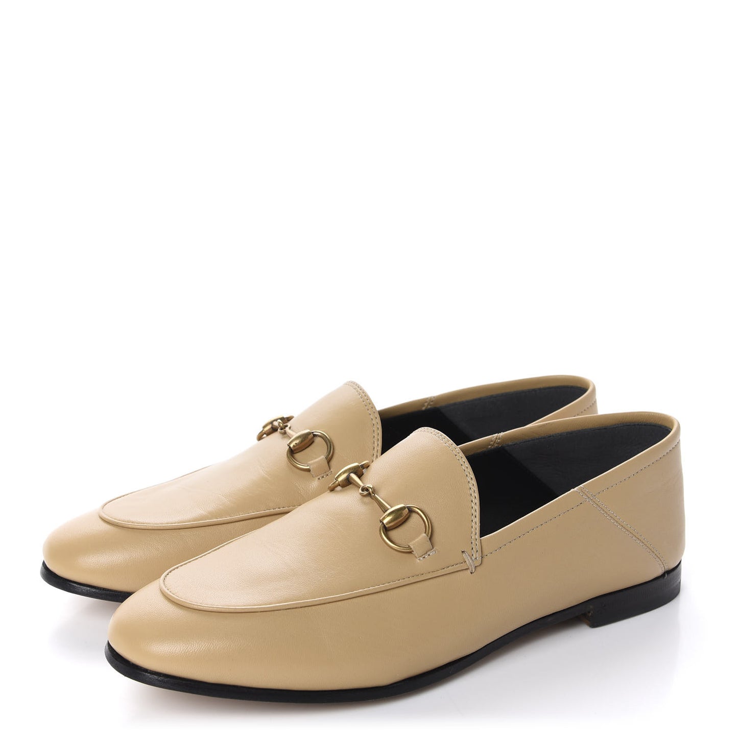Lambskin Womens Brixton Horsebit Loafers 36.5 Wheat