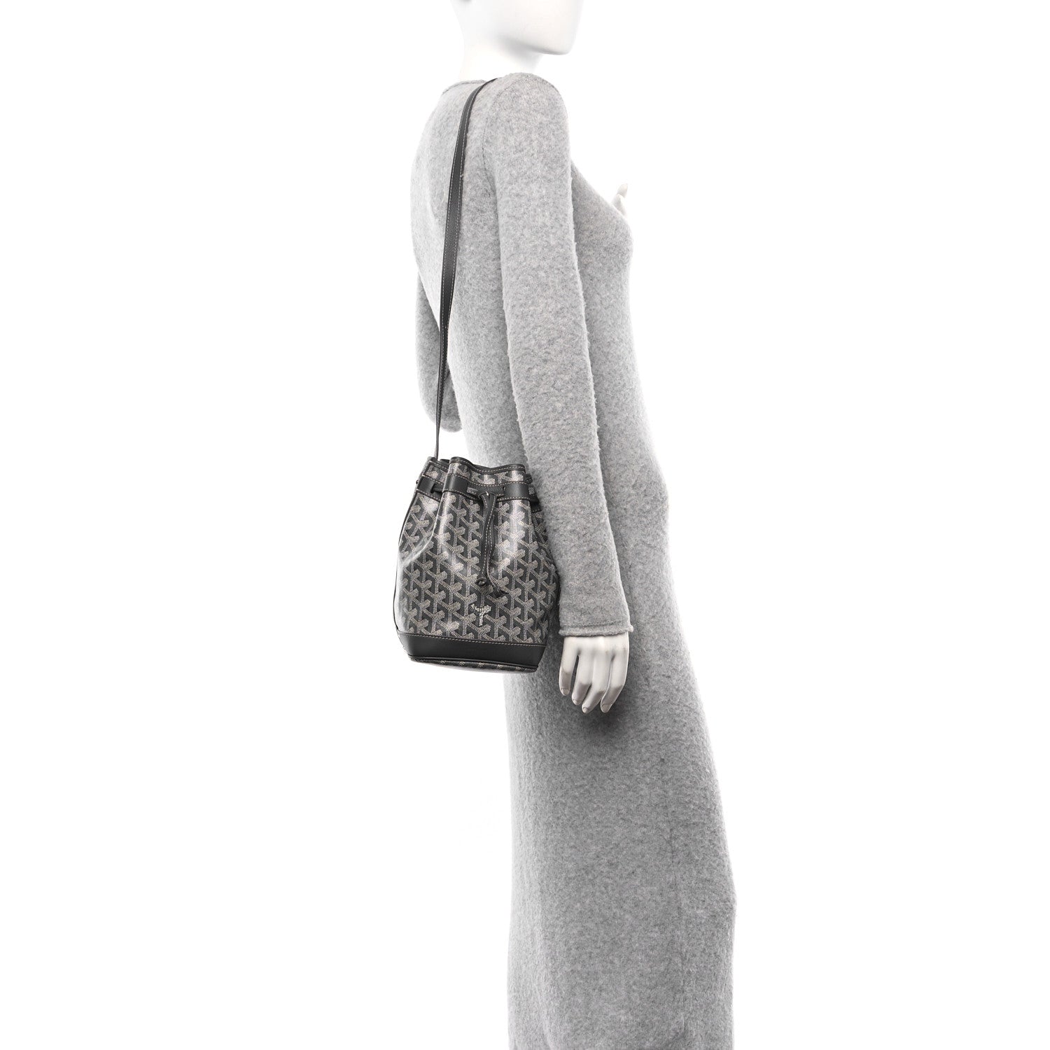 Goyard Goyardine Petit Flot Bucket Bag PM Grey 2 of 9