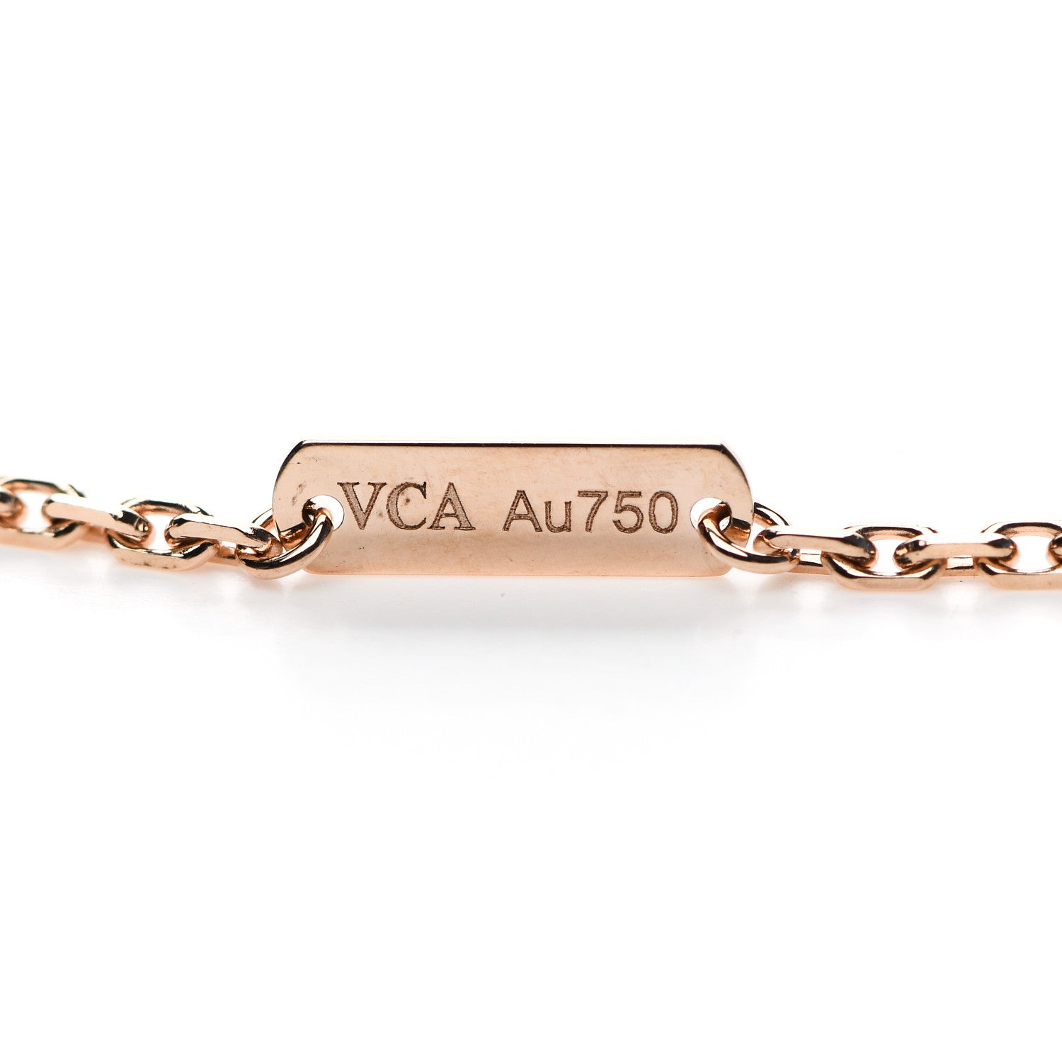 Van Cleef & Arpels 18K Rose Gold Gray Mother of Pearl Magic Alhambra Long Necklace 4 of 6