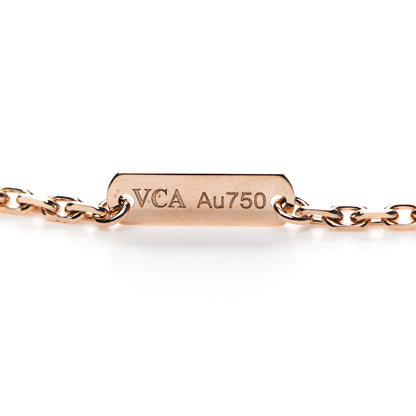 Van Cleef & Arpels 18K Rose Gold Gray Mother of Pearl Magic Alhambra Long Necklace 4 of 6