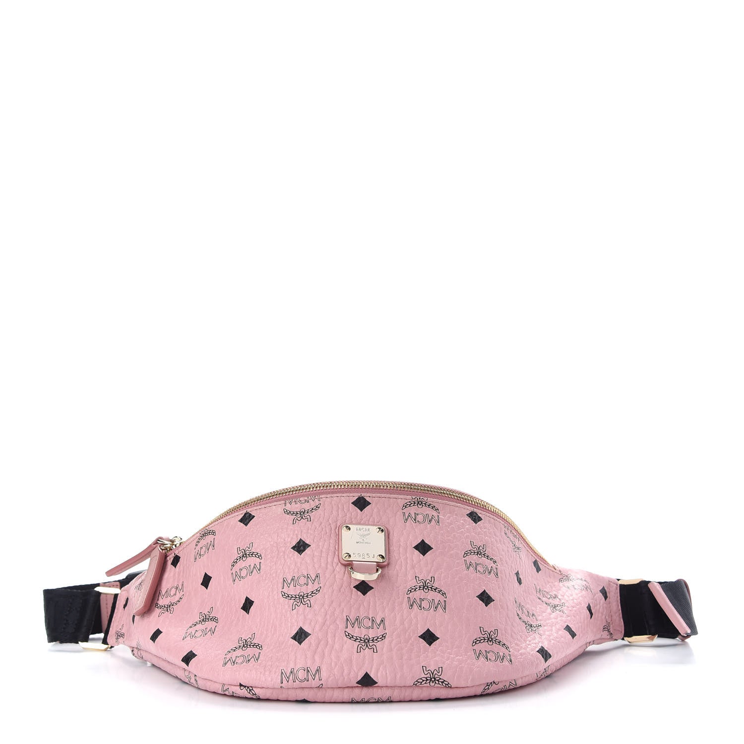 MCM Visetos Small Fusten Belt Bag Powder Pink 1 of 9
