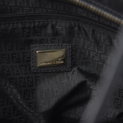 Fendi Zucca Spalmati Small Roll Tote Black 5 of 9