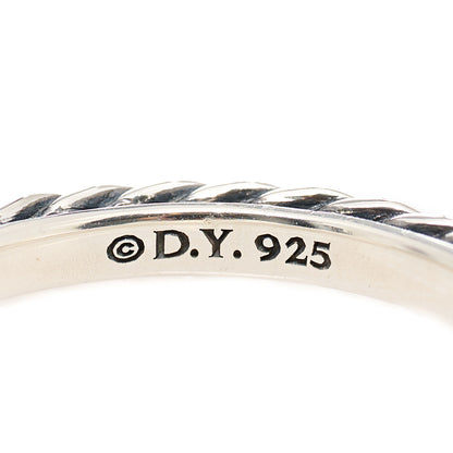 David Yurman Sterling Silver Cable Classics Band Ring 53 6.25 3 of 3