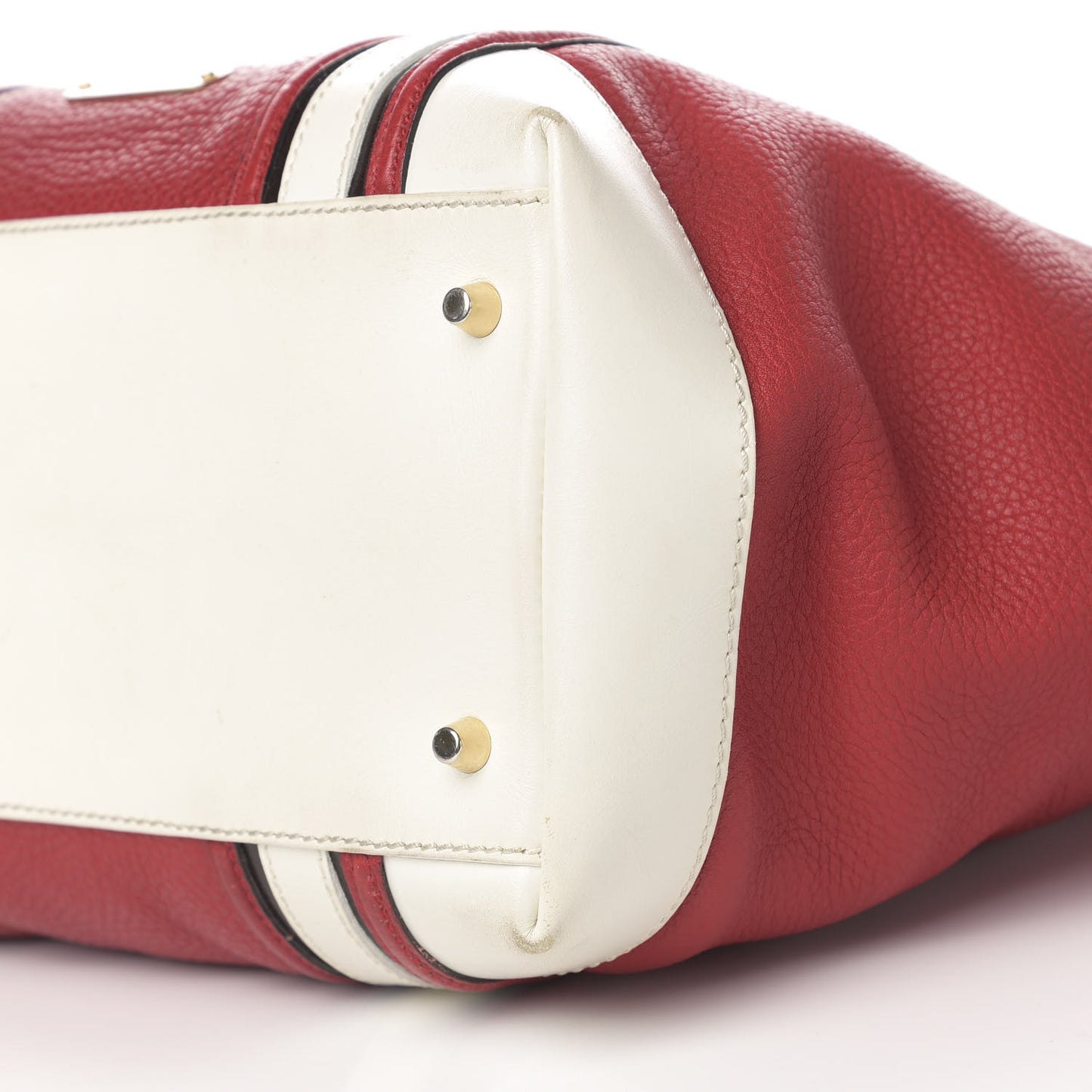 Grainy Calfskin Tote Red