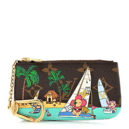 Louis Vuitton Monogram 2023 Christmas Animation Sailing Vivienne Key Pouch Dragonfruit Pink 1 of 6